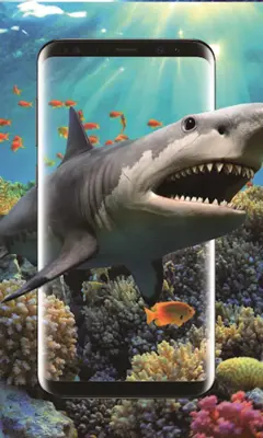 3D Shark in the Live Wallpaper android App screenshot 5